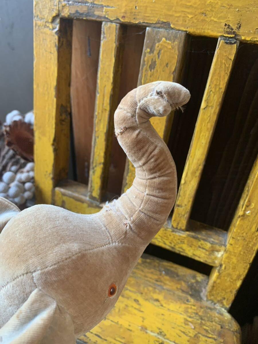 Amazon.co.jp: 1920〜30年台 古い ぞう ゾウ ぬいぐるみ